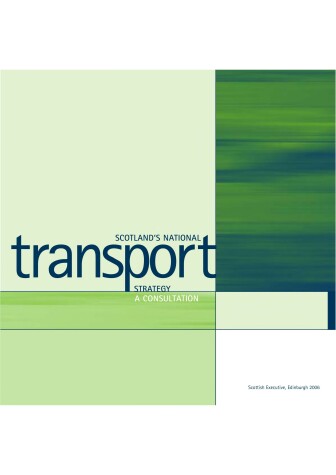 Cover of Scotland's National Transport Strategy
