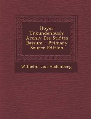 Book cover for Hoyer Urkundenbuch