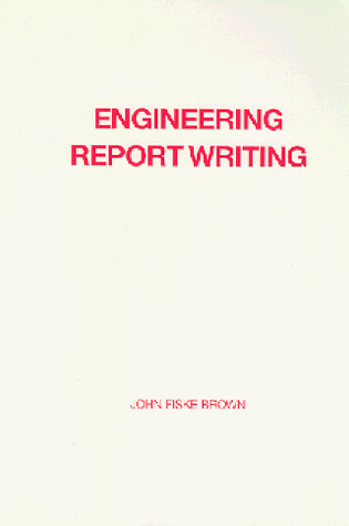 Cover of Engineering Report Writing