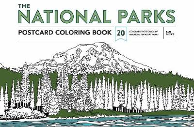 Book cover for The National Parks Postcard Coloring Book