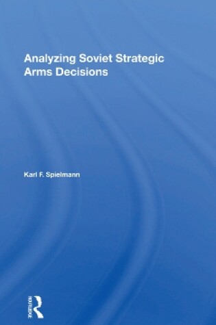 Cover of Analyzing Soviet Strateg/h