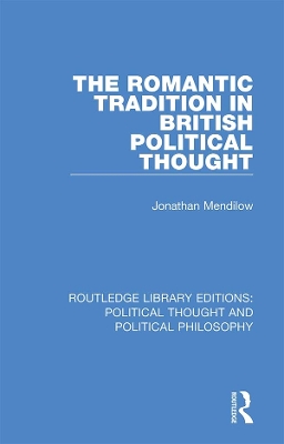 Cover of The Romantic Tradition in British Political Thought