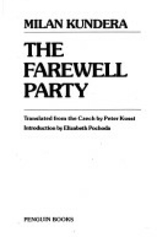 Cover of Kundera Milan : Farewell Party (Us)