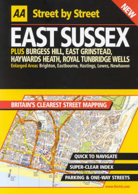 Cover of AA Street by Street Sussex, East