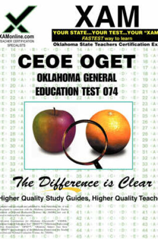 Cover of Ceoe Oget Oklahoma General Education Test 074 Teacher Certification Test Prep Study Guide