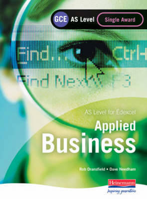 Book cover for GCE AS Level Applied Business Single Award for Edexcel Student Book