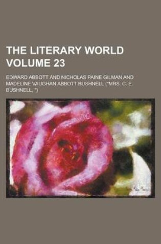 Cover of The Literary World Volume 23