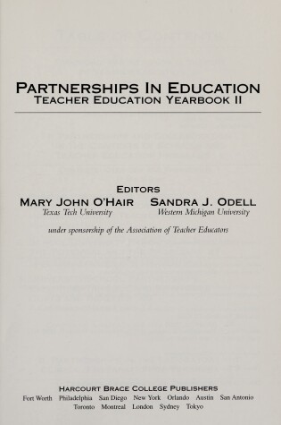 Cover of Partnership in Education