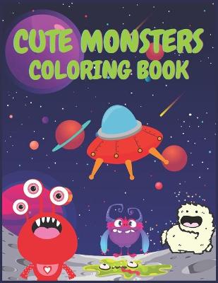 Book cover for Cute Monsters Coloring Book