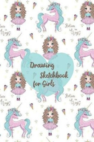 Cover of Drawing sketchbook for girls