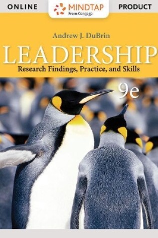 Cover of Mindtap Management, 1 Term (6 Months) Printed Access Card for Dubrin's Leadership: Research Findings, Practice, and Skills, 9th