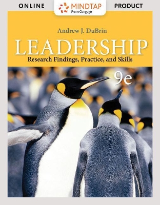 Book cover for Mindtap Management, 1 Term (6 Months) Printed Access Card for Dubrin's Leadership: Research Findings, Practice, and Skills, 9th