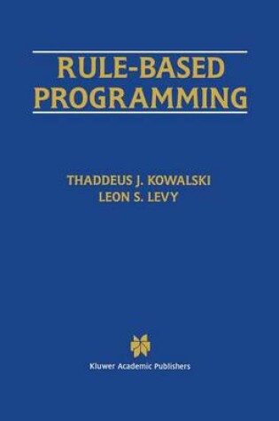 Cover of Rule-Based Programming