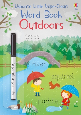 Book cover for Little Wipe-Clean Word Book Outdoors