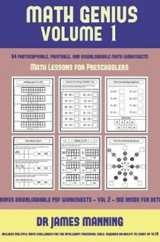 Cover of Math Lessons for Preschoolers (Math Genius Vol 1)