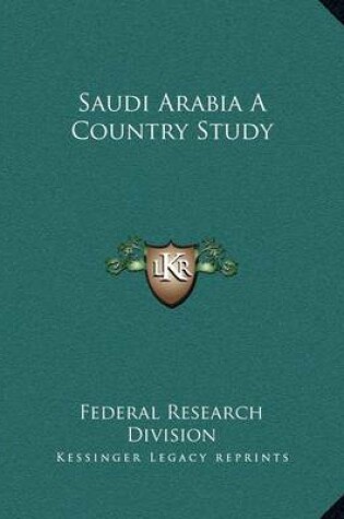 Cover of Saudi Arabia a Country Study