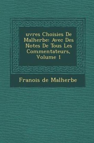 Cover of Uvres Choisies de Malherbe