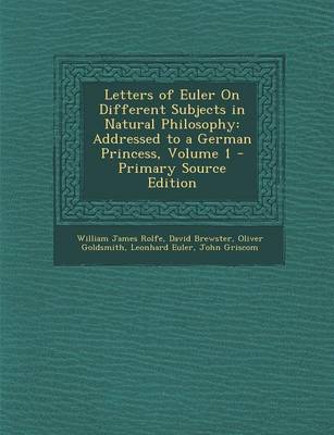 Book cover for Letters of Euler on Different Subjects in Natural Philosophy