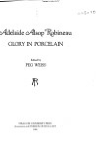 Cover of Adelaide Alsop Robineau