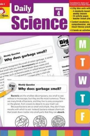 Cover of Daily Science, Grade 4 Teacher Edition