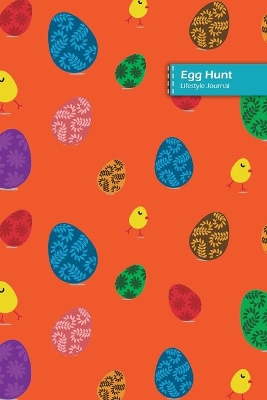 Book cover for Egg Hunt Lifestyle Journal, Blank Write-in Notebook, Dotted Lines, Wide Ruled, Size (A5) 6 x 9 In (Orange)