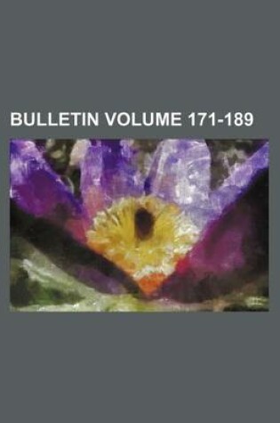 Cover of Bulletin Volume 171-189