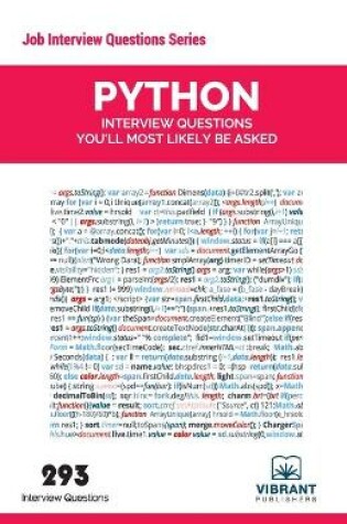 Cover of Python Interview Questions You'll Most Likely Be Asked