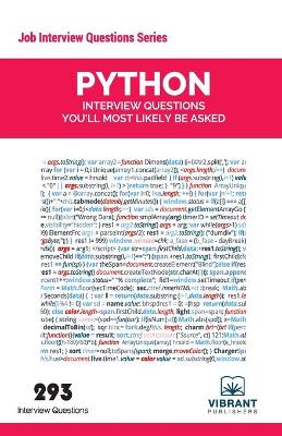 Book cover for Python Interview Questions You'll Most Likely Be Asked