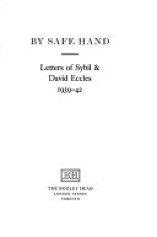 Cover of By Safe Hand