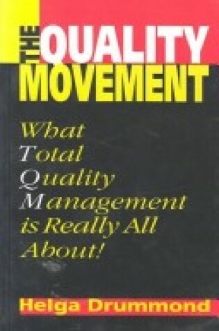 Cover of The Quality Movement