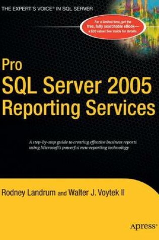 Cover of Pro SQL Server 2005 Reporting Services