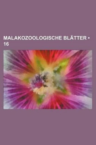 Cover of Malakozoologische Blatter (16)