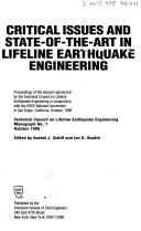 Cover of Critical Issues and State-of-the-art in Lifeline Earthquake Engineering