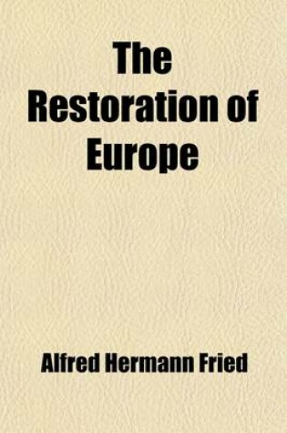 Cover of The Restoration of Europe