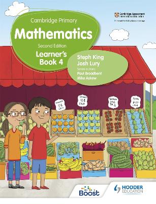 Book cover for Cambridge Primary Mathematics Learner's Book 4 Second Edition