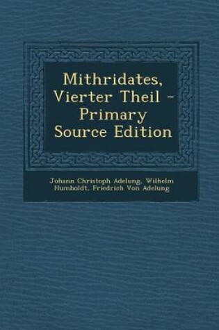 Cover of Mithridates, Vierter Theil