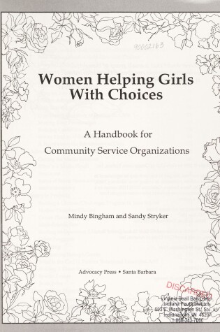 Cover of Women Helping Girls with Choices
