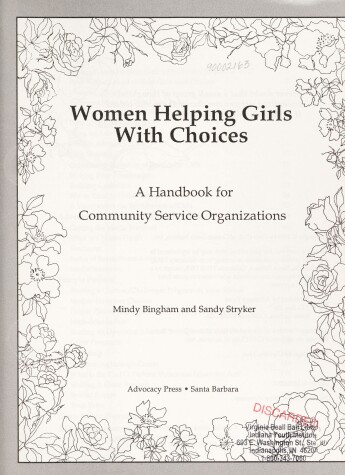 Book cover for Women Helping Girls with Choices