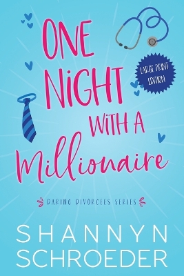 Book cover for One Night with a Millionaire (Large Print)