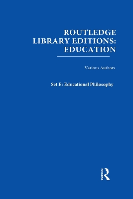 Cover of Routledge Library Editions: Education Mini-Set E: Educational Psychology 10 vol set