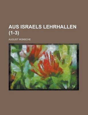 Book cover for Aus Israels Lehrhallen (1-3)