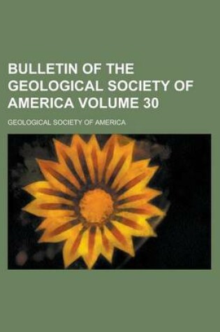 Cover of Bulletin of the Geological Society of America (Index 1-10)