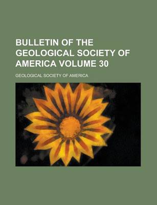 Book cover for Bulletin of the Geological Society of America (Index 1-10)