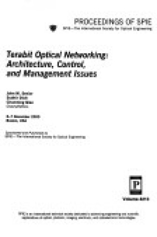 Cover of Terabit Optical Networking