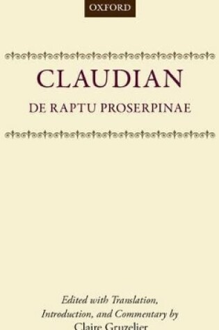 Cover of De Raptu Prosperpinae