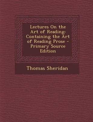 Book cover for Lectures on the Art of Reading