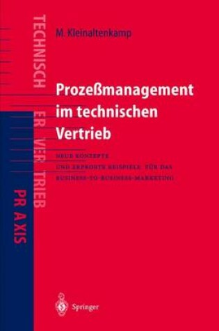 Cover of Prozeßmanagement im Technischen Vertrieb