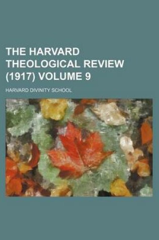 Cover of The Harvard Theological Review (1917) Volume 9