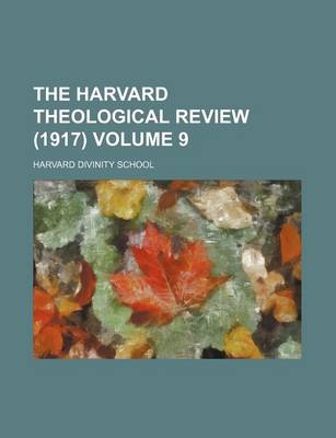 Book cover for The Harvard Theological Review (1917) Volume 9