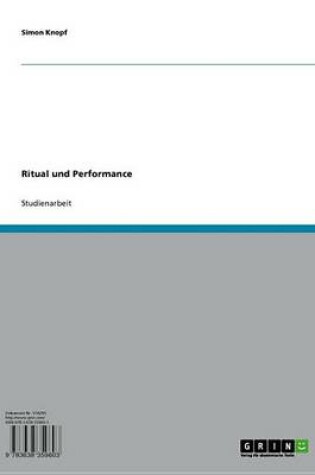 Cover of Ritual Und Performance